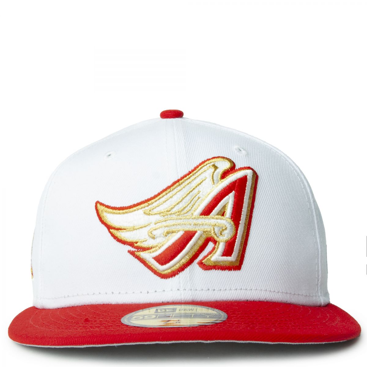 New Era Caps Los Angeles Angels 50th Anniversary 59FIFTY Fitted Hat Unisex 7 3/8 - Streetwear -  - Hats 7 3/8
