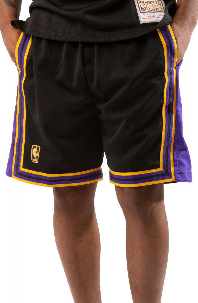 MITCHELL & NESS Los Angeles Lakers 1996 Swingman Shorts  SMSHGS20072-LALBLCK96 - Karmaloop