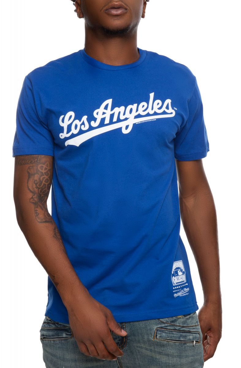 MITCHELL & NESS Los Angeles Dodgers Tee BMTRMO19470-LADROYA - Karmaloop