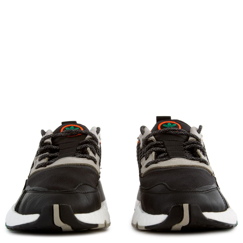 adidas originals nite jogger in black and orange