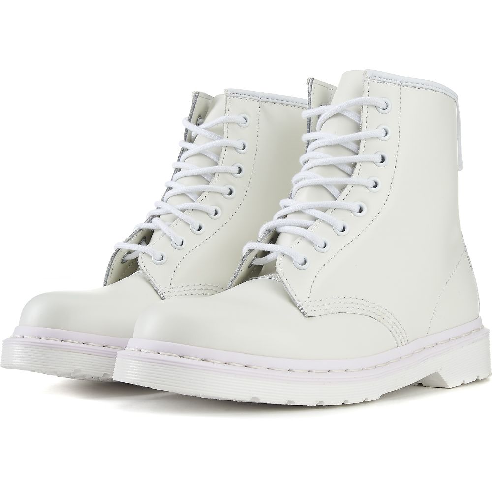 white dr martens 1460 smooth