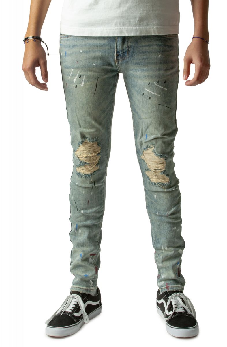Buy Van Gogh Paint Splatter Jean Men's Jeans & Pants from Campus
