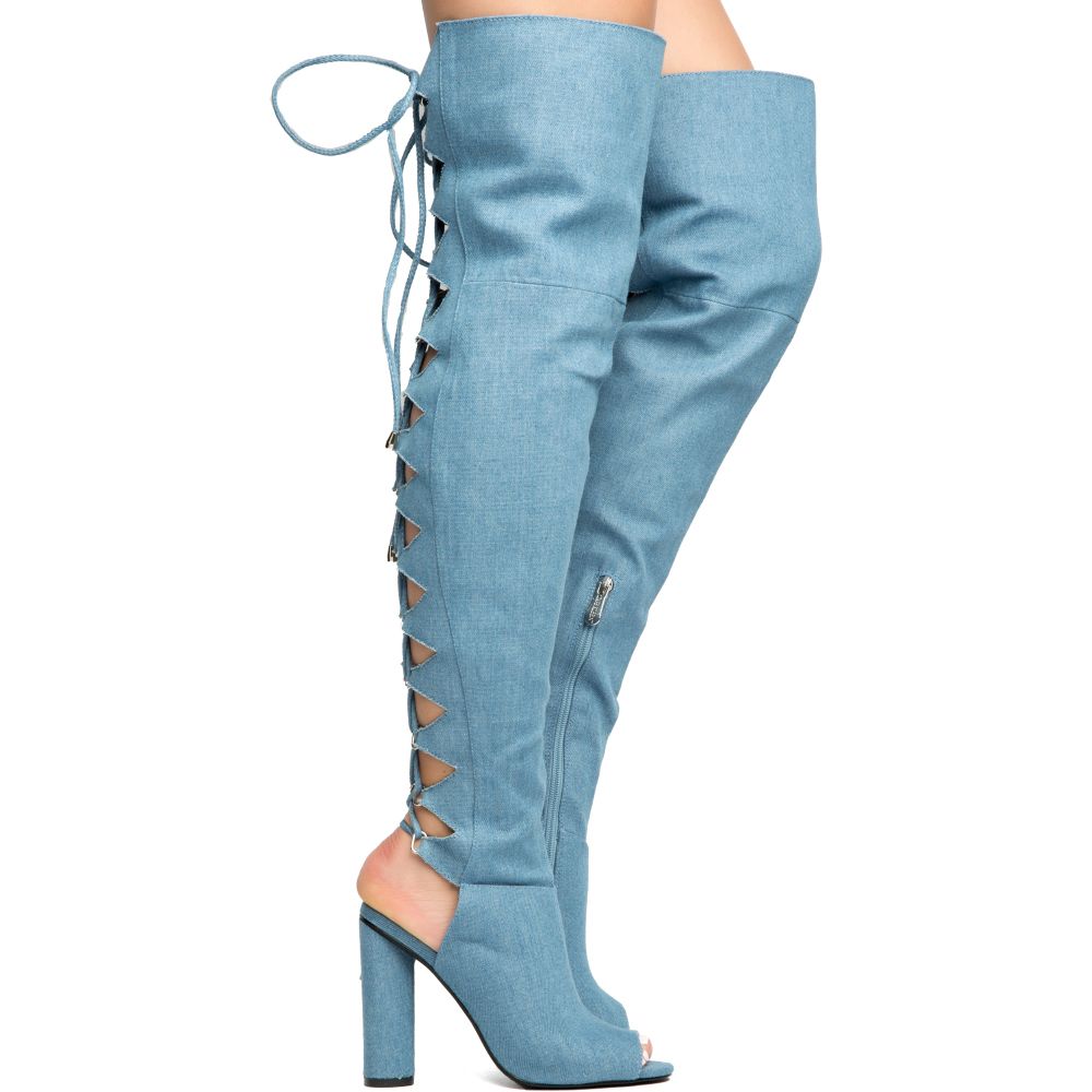 cape robbin denim heels