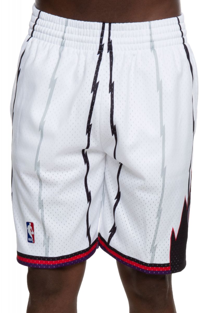 MITCHELL & NESS Toronto Raptors Swingman Shorts SMSHCP18154-TRAWHIT98 ...