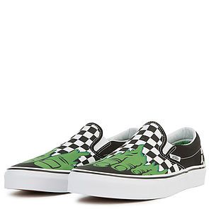 VANS The x Marvel Hulk Checkerboard Classic Slip-On in Multi ...