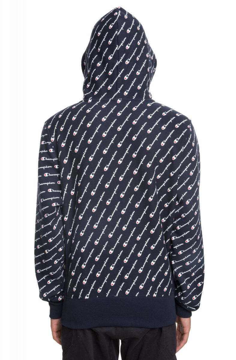 CHAMPION Reverse Weave All Over Print Pullover Hoodie S2974-11316-CW01 ...