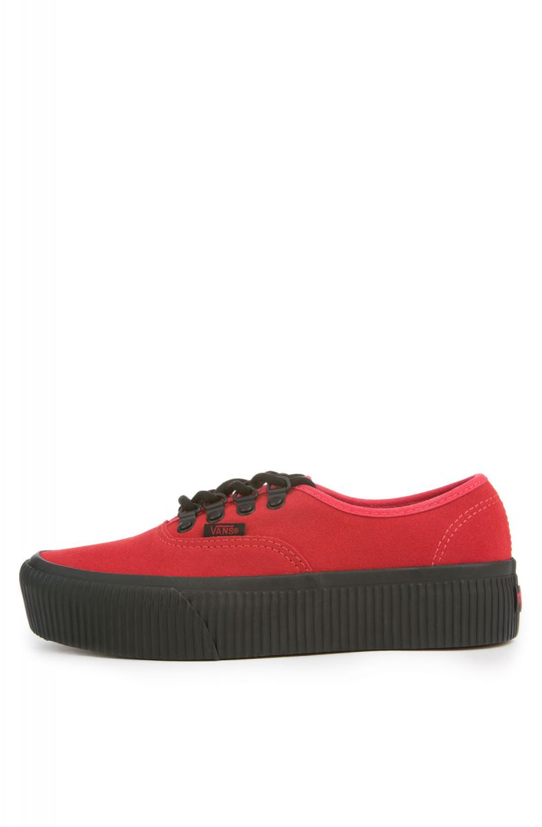 vans authentic platform 2.0 red