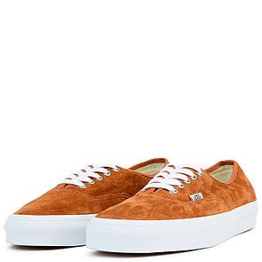 VANS The Men's Authentic Pig Suede in Leather Brown and True White VN0A38EMU5K - Karmaloop