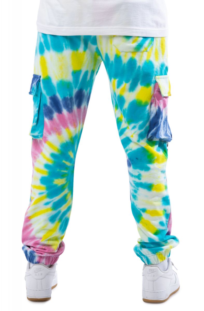 tie dye fleece joggers