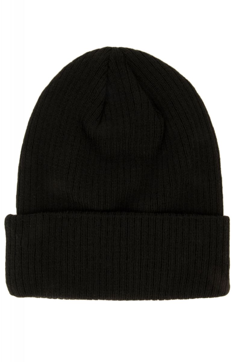 CROOKS AND CASTLES The Caution Beanie in Black CL1660800-BLK - PLNDR