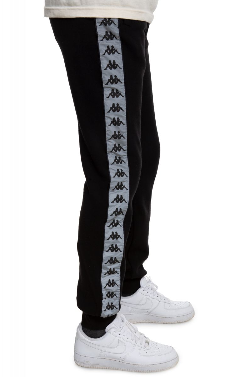 kappa banda rastoria taping joggers in black