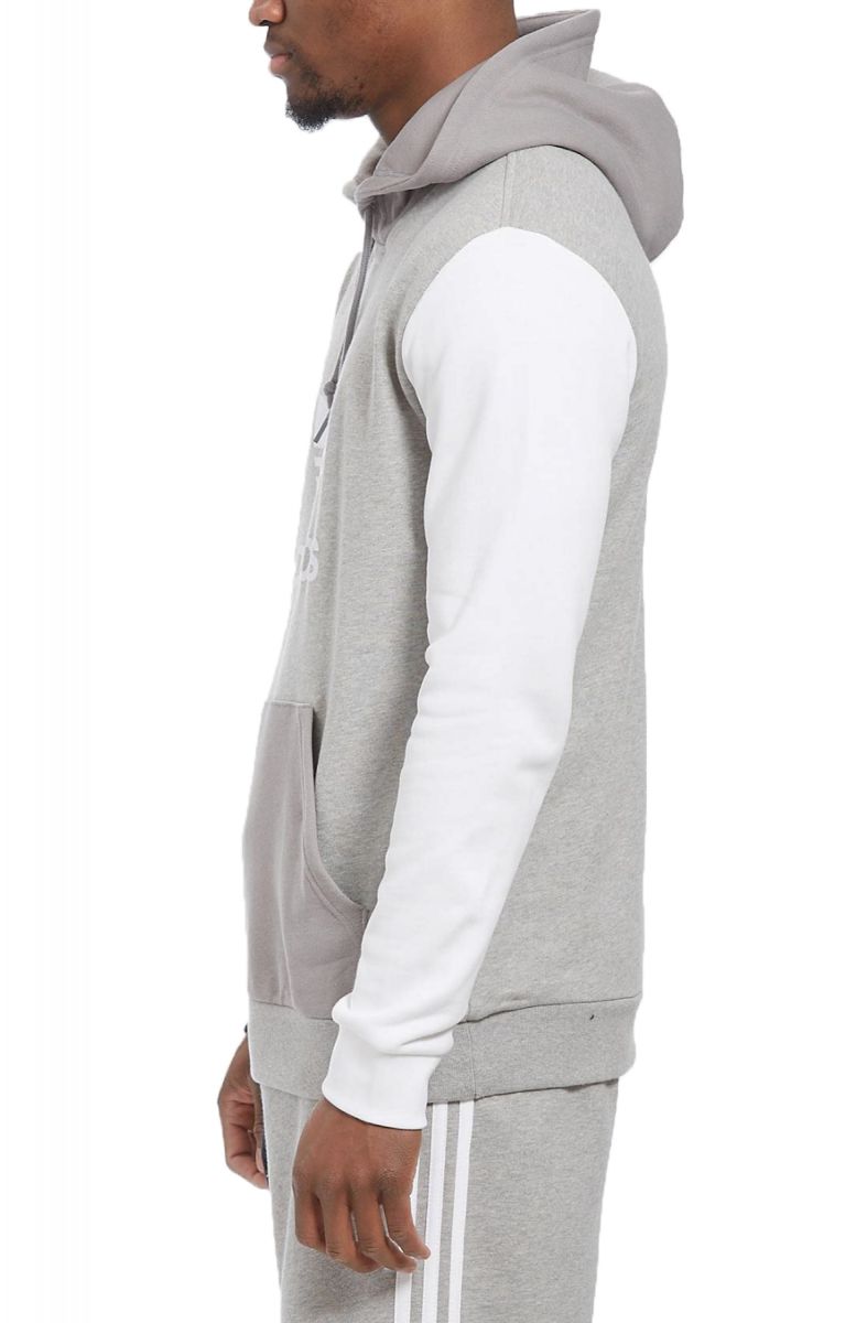 blocked trefoil hoodie