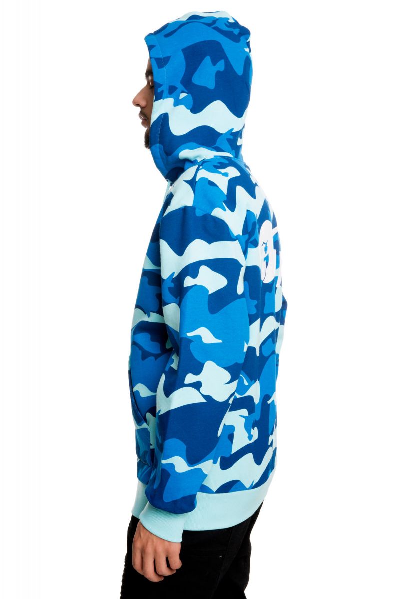 Hoodie - Ocean Blue Camo