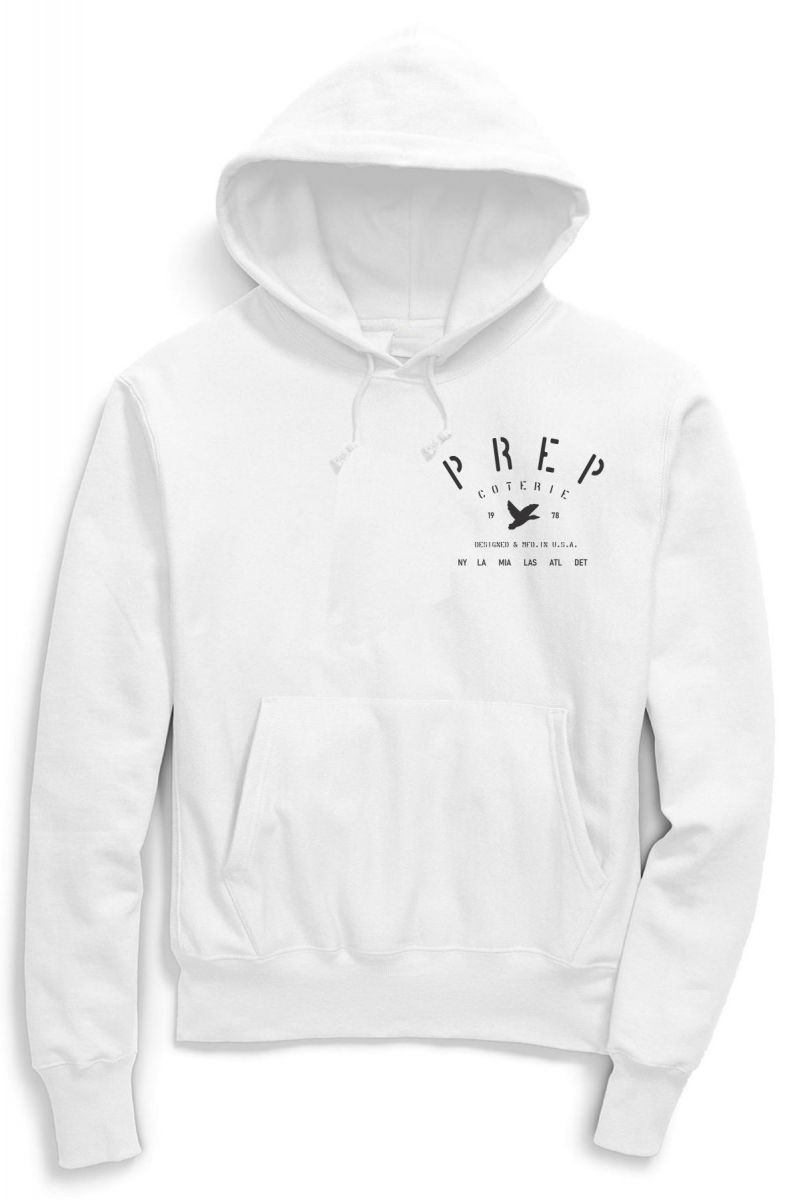 PREP COTERIE Locations Hoodie PC-LOCATIONSHOODIEWHT1 - Karmaloop