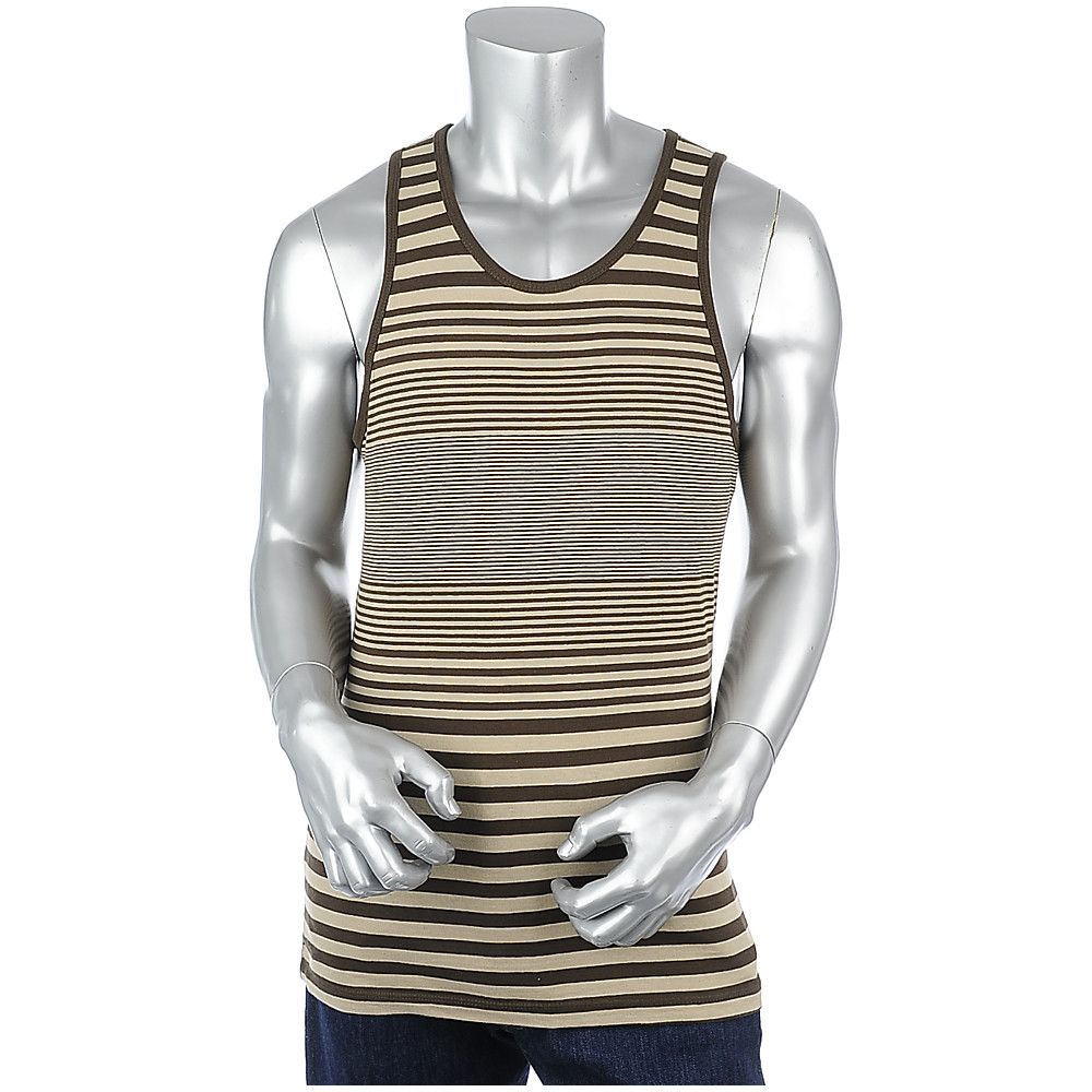 BRIAN BROTHERS INC. Mens Striped Tank Top 8845TA7 PLNDR