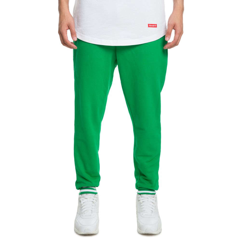 red green joggers