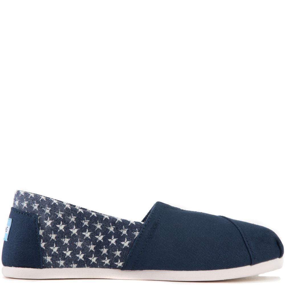 toms navy canvas women's classics
