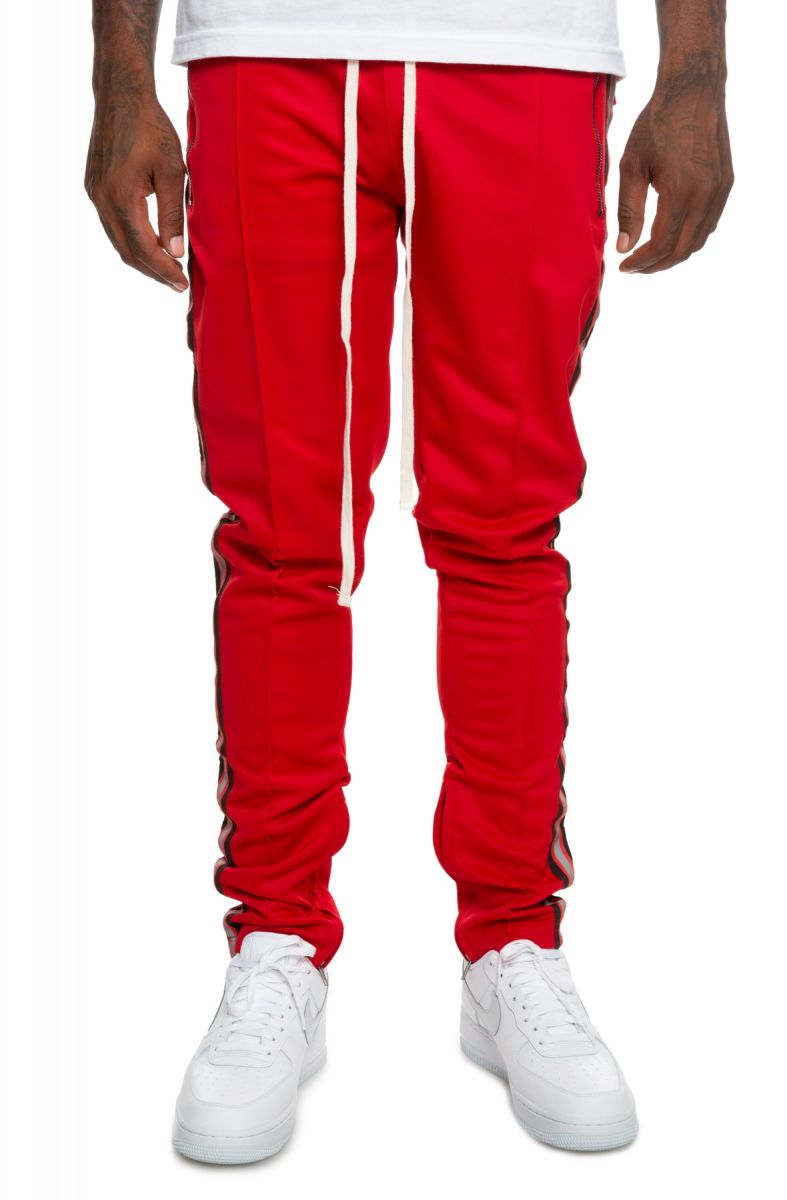 nike track pants red stripe