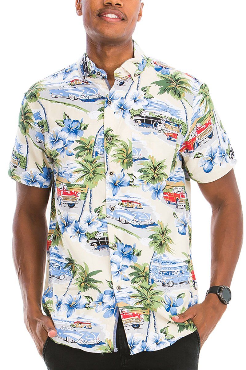 WEIV PRINT BUTTON DOWN SHIRT WS7027 - Karmaloop