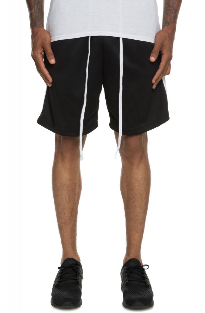 SEIZE&DESIST Colorblock Track Basketball Shorts (Black/White) SD2318 ...