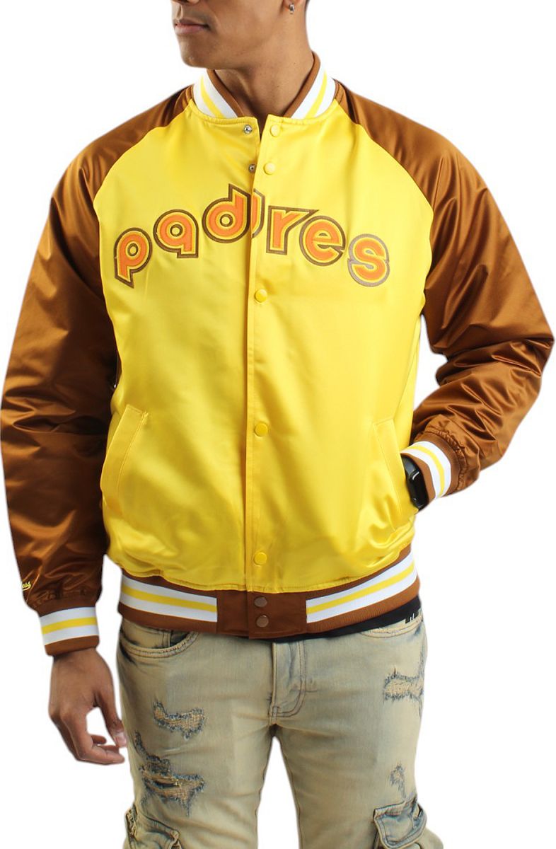 MITCHELL & NESS MLB San Diego Padres Vintage Logo Satin Jacket