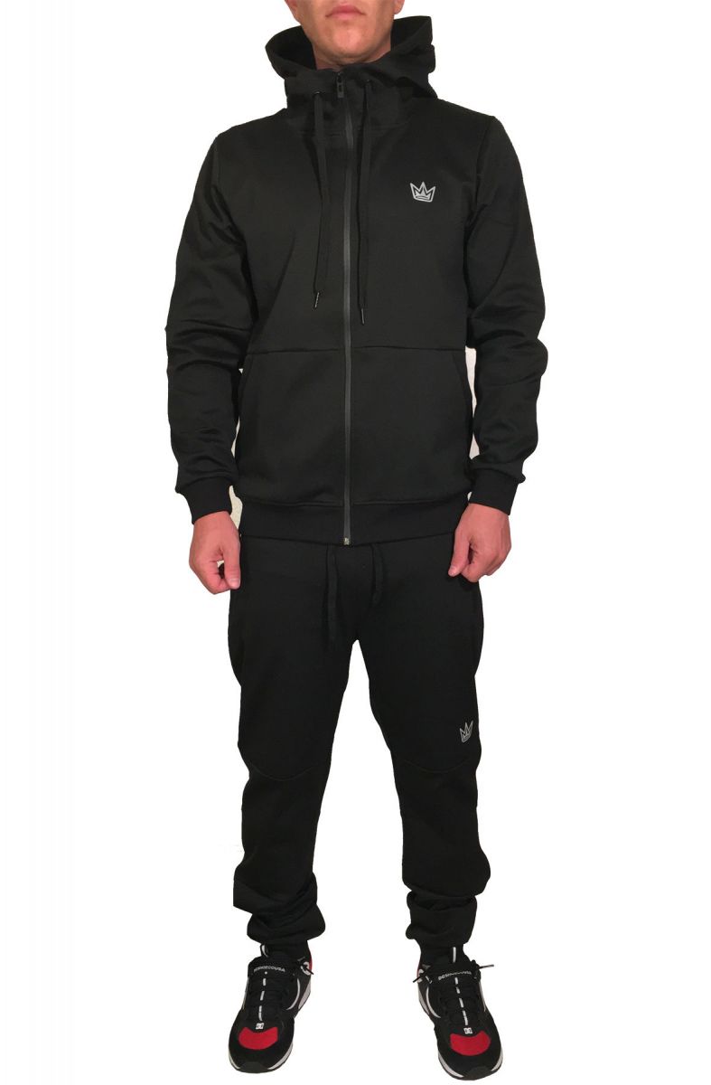 white tech fleece tracksuit