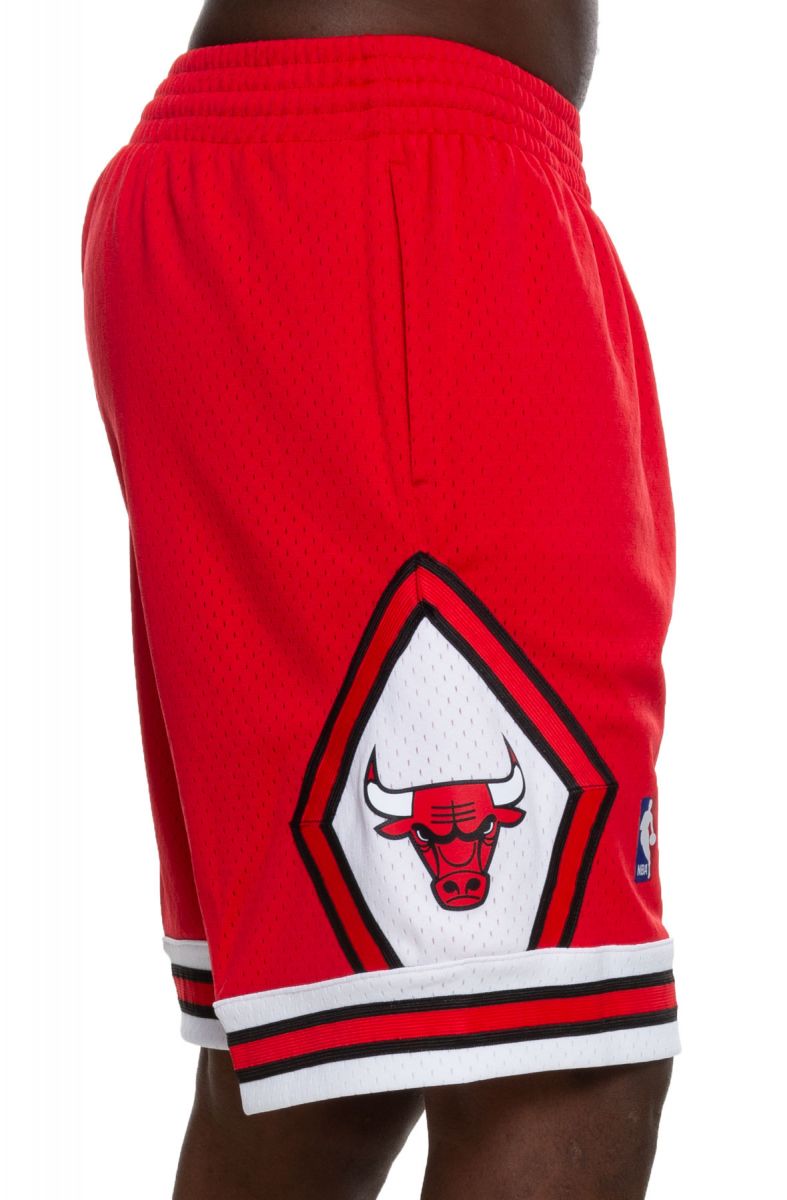 Mitchell & Ness Chicago Bulls Marble Swingman Shorts Red - Size XL