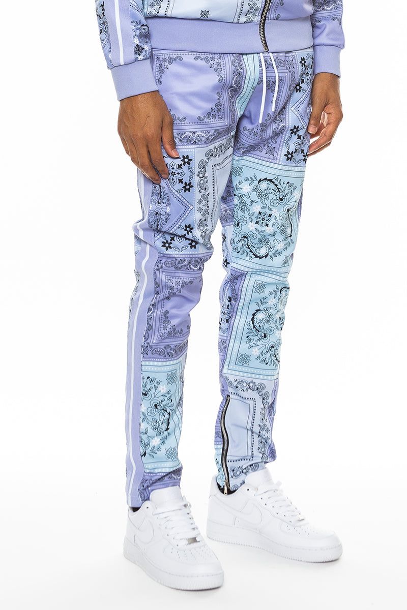 WEIV Paisley All Over Print Track Pant TP114-LAVENDER - Karmaloop