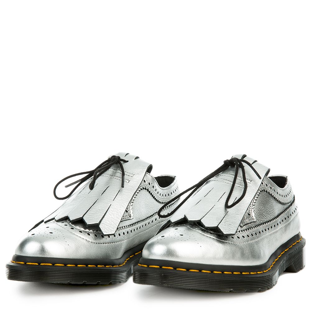 Women's 3989 Kiltie Metallic Silver Oxford