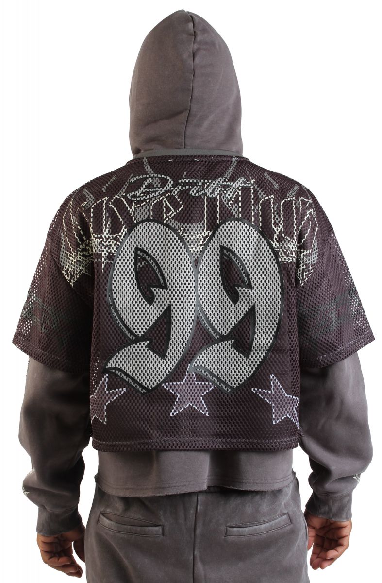 SMOKE RISE Luxe Club Layered Hoodie FO25674SK-TAL - Karmaloop