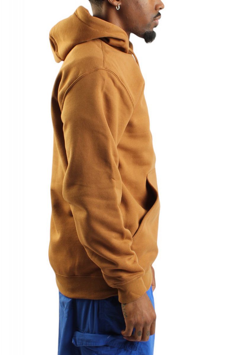 CARHARTT MW Signature Sleeve Logo Pullover Hoodie K288-BRN - Karmaloop