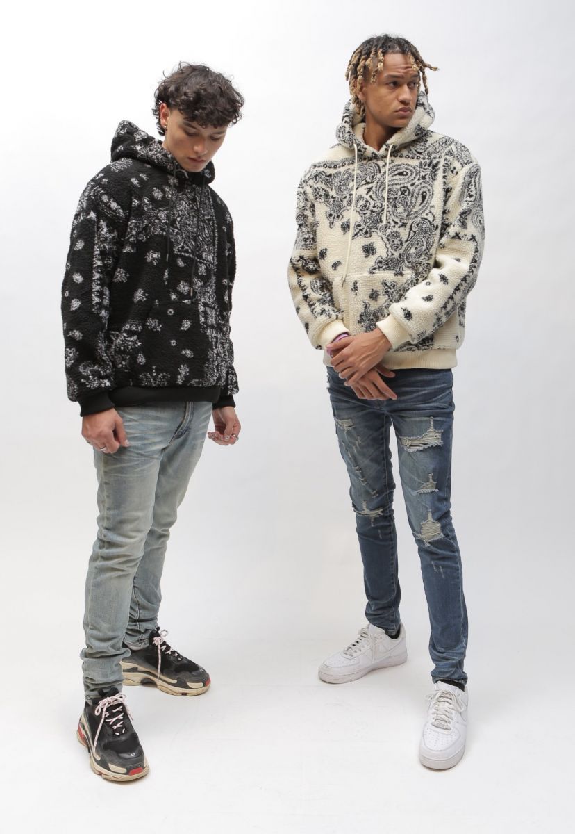 Jaded london paisley online hoodie