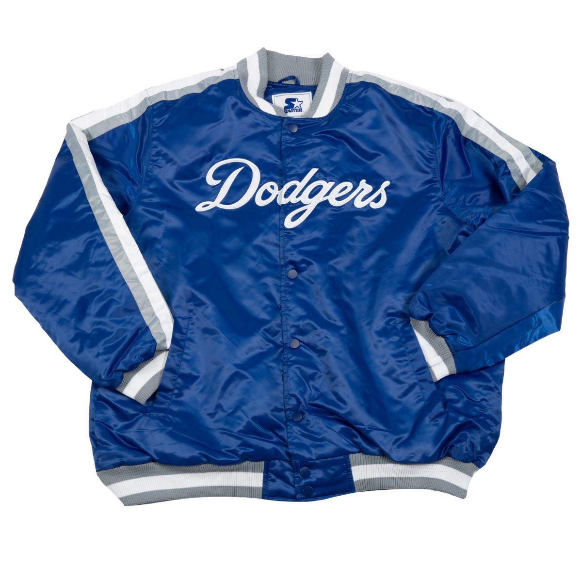 STARTER Los Angeles Dodgers Varsity Satin Jacket LX950061LAD - Karmaloop