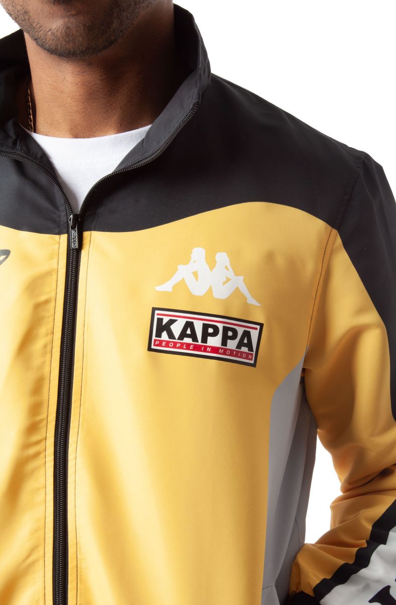 Kappa track jacket outlet yellow