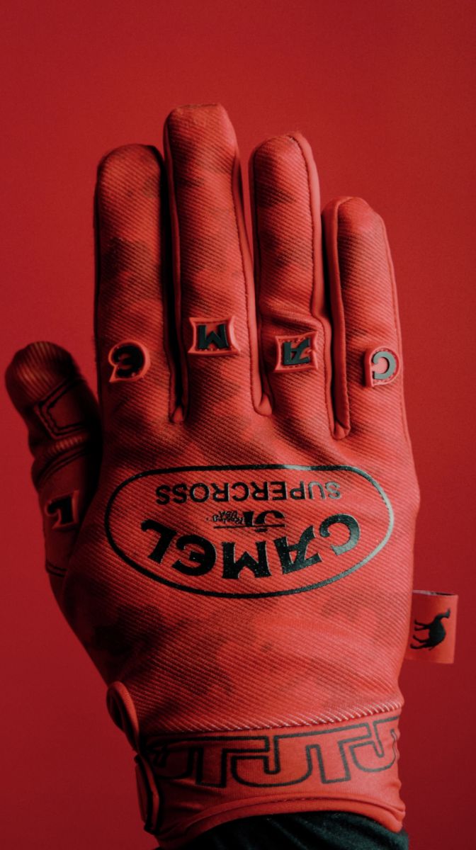 JT RACING CAMEL x Gloves - Red JTR-6FA585 - Karmaloop