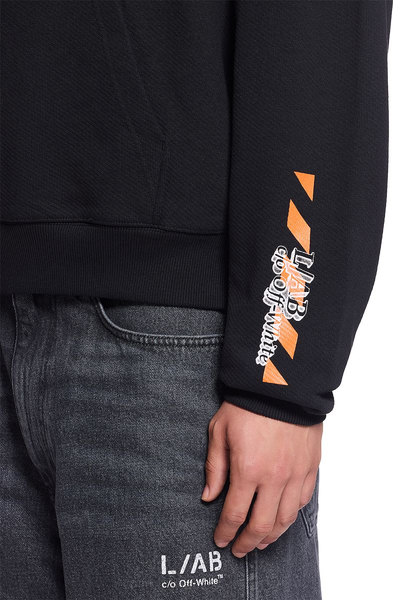 LAB CO OFF WHITE L/AB Off Active Tape Hoodie 44LABF26K081-001