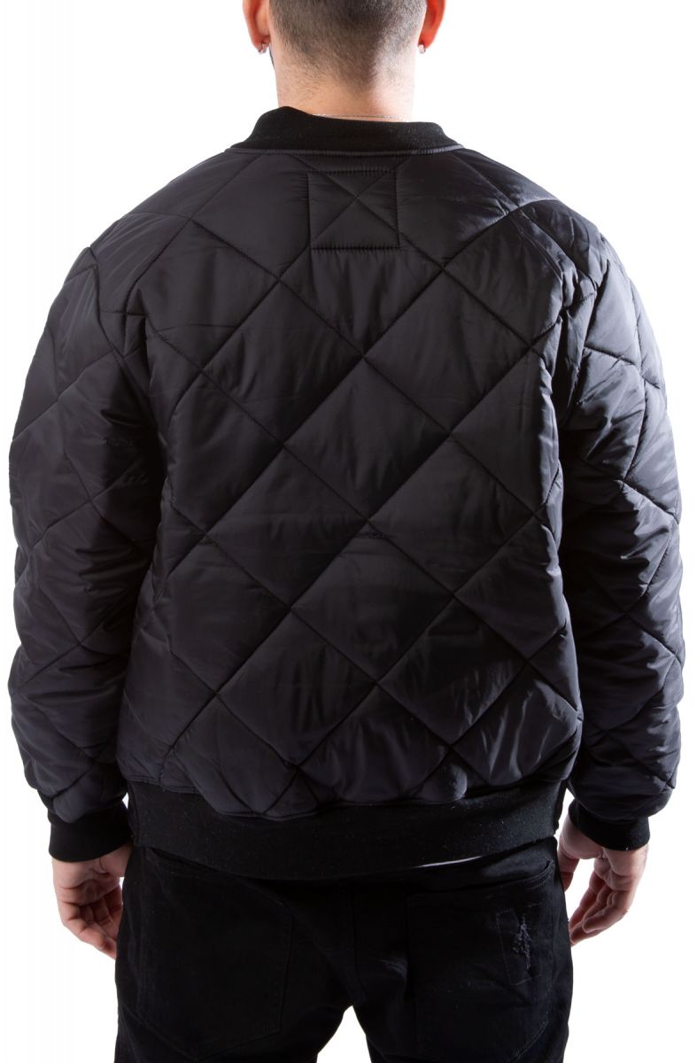 ROTHCO Diamond Nylon Quilted Flight Jacket 7230BLK Karmaloop