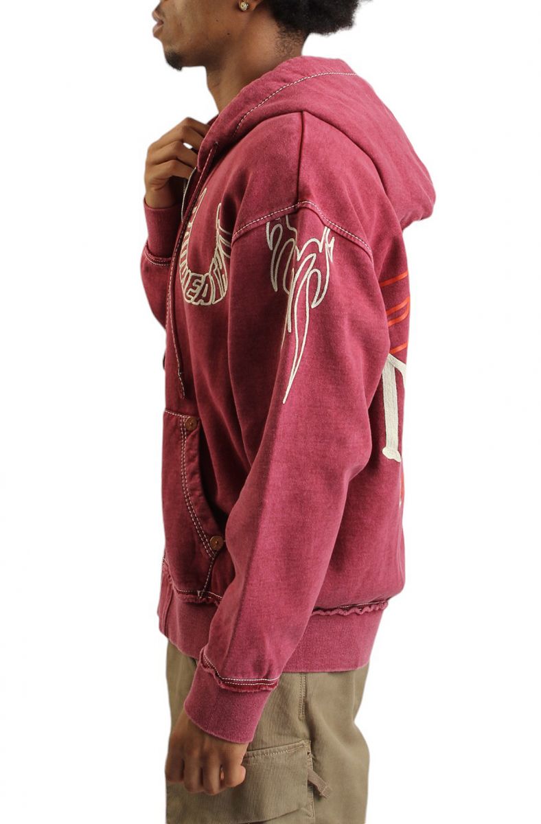 TRUE RELIGION Flames Zip Hoodie 108585-6010 - Karmaloop