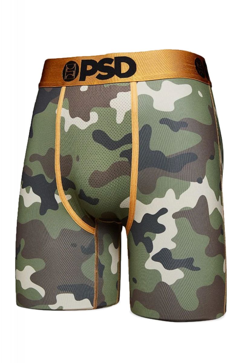 PSD UNDERWEAR Green Camo Boxer Briefs E12011028 - Karmaloop