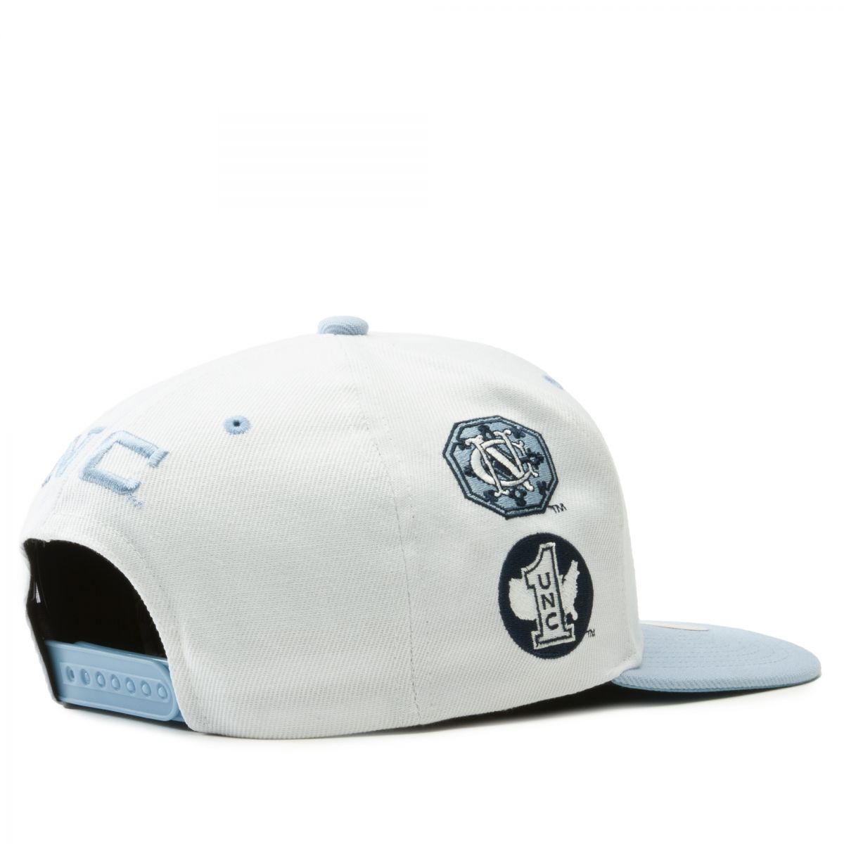 Men's Mitchell & Ness Black North Carolina Tar Heels Front Loaded Snapback  Hat