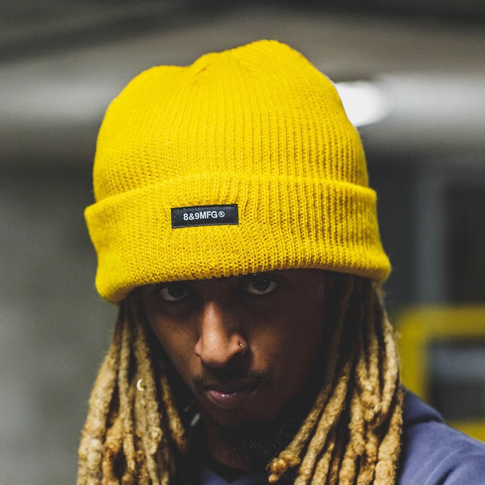 8&9 MFG CO MFG Beanie Yellow 8A99405CAYELLOW Karmaloop