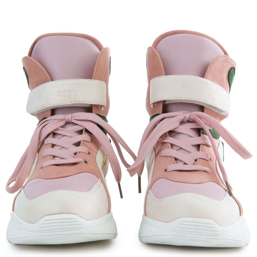 Cape Robbin Playground High Top Sneakers Playground Blush Karmaloop