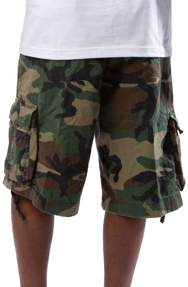 ROTHCO Vintage Camo Infantry Utility Shorts 2540WOODLAND Karmaloop