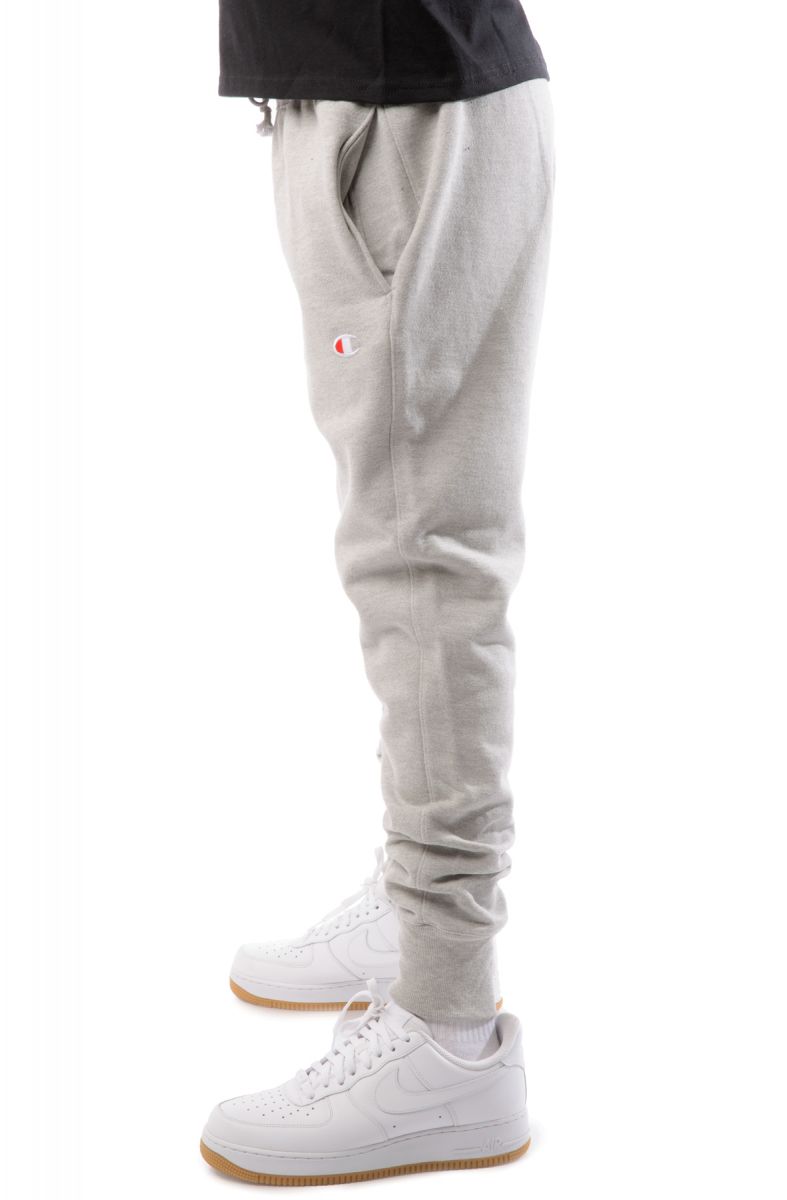 champion reverse weave joggers white