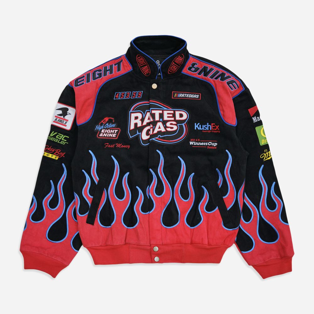 8&9 MFG CO. Rated Gas Nascar Jacket JKRTDGAS-BLACK - Karmaloop