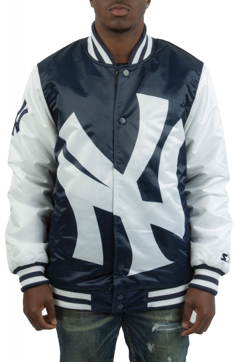 STARTER New York Yankees Blown Up Logo Jacket LS250561 NYY Karmaloop