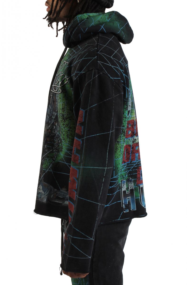 FIRST ROW Post Human Matrix Hoodie FRF2499-BLK - Karmaloop