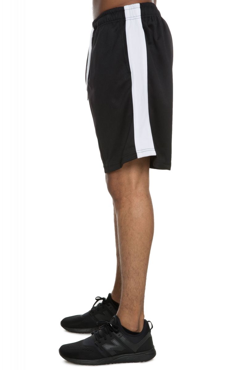 SEIZE&DESIST Colorblock Track Basketball Shorts (Black/White) SD2318 ...