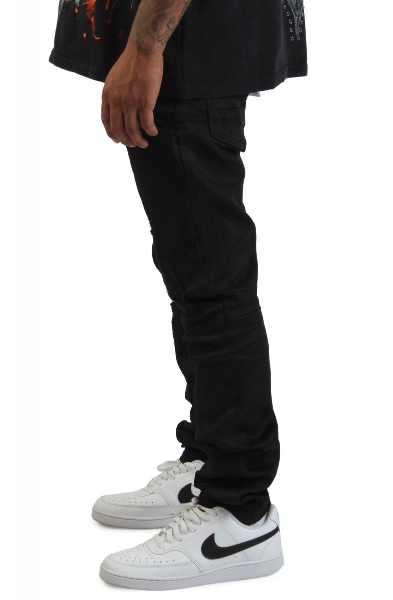 SMOKE RISE Nobody Ripped Jeans JP23733SK-BLK - Karmaloop