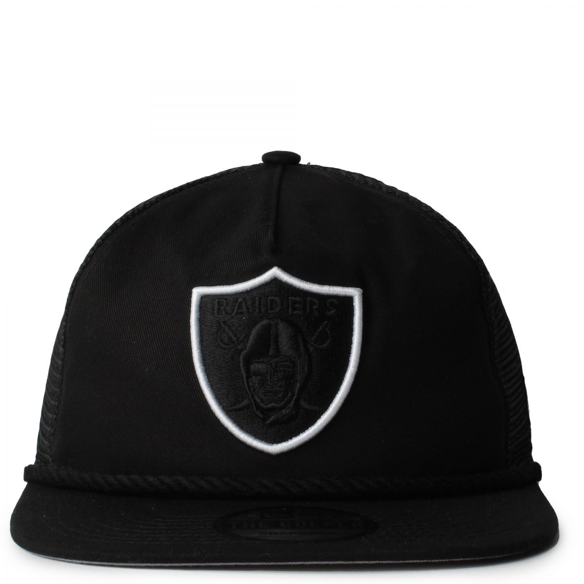 80〜90's RAIDERS newera black cap Las Vegas Raiders New Era BLACK Basic BW JR 59FIFTY Snapback